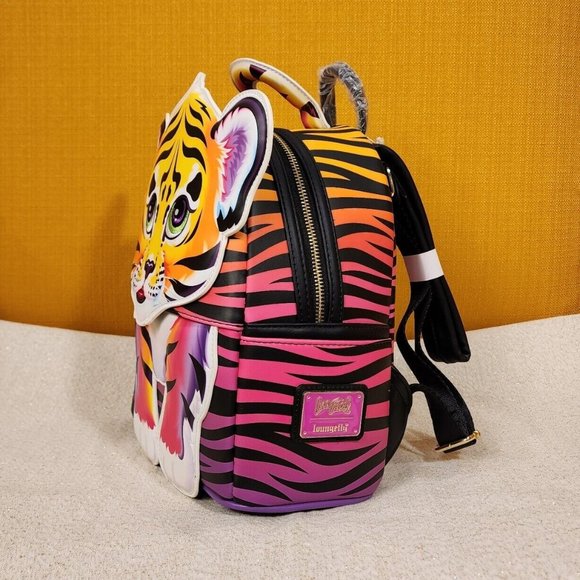Loungefly Lisa Frank Forrest Tiger Cosplay Mini Backpack Rainbow 90s NEW main image 9